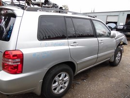2003 Toyota Highlander Limited Silver 3.0L AT 2WD #Z23211